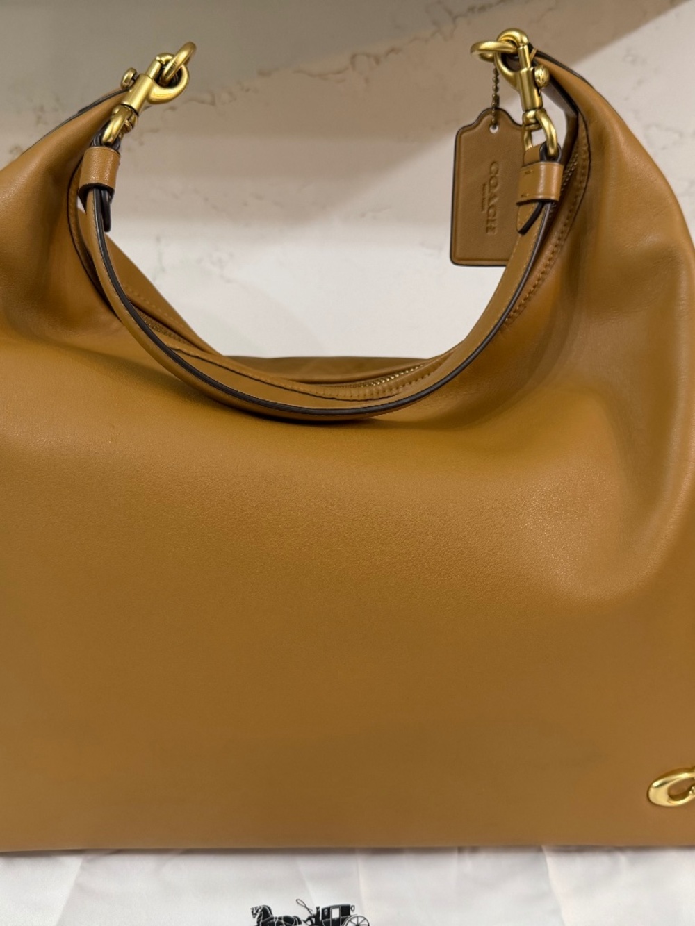 Coach Juliet 38 Shoulder Bag in Honey Brown